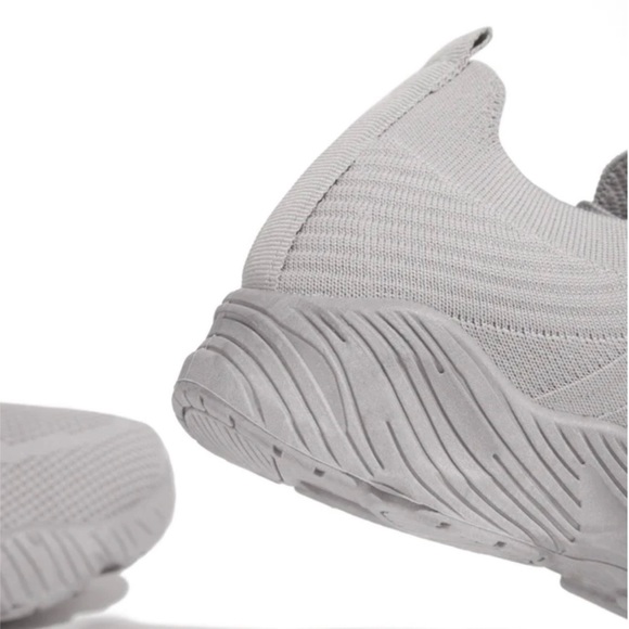 Gray Slip On Comfy Athleisure Sneakers - Picture 4 of 10